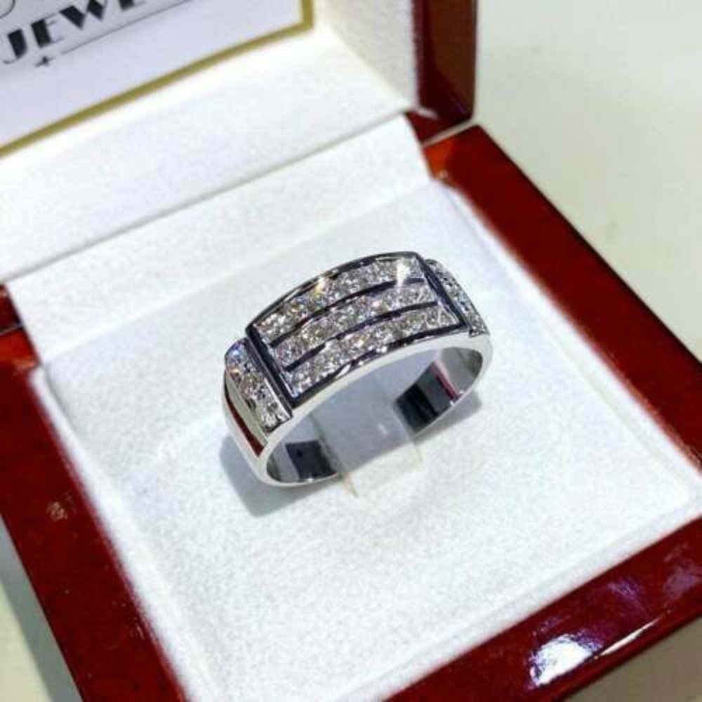 💞 925 Silver Plated Party Eternity Band Fashion Ring for Women, UNVN12184